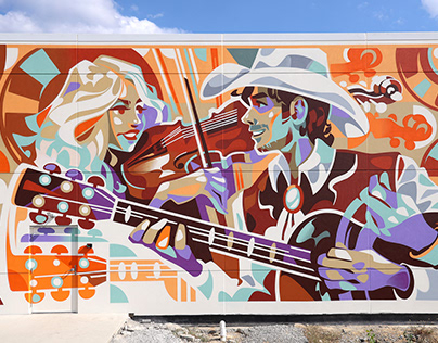 Mural “Country song ”for @tangeroutletsnashville