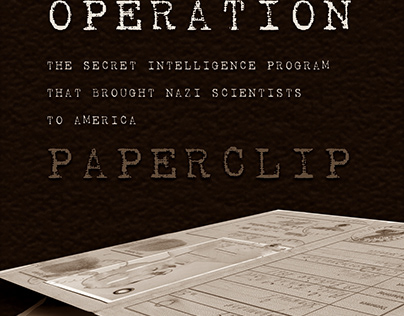 Operation Paperclip, book cover design
