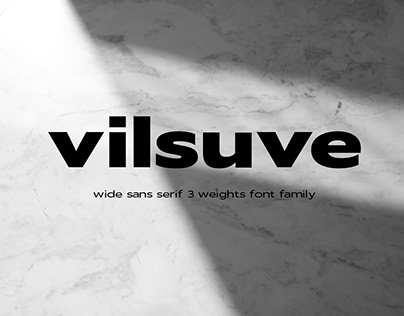 Vilsuve - wide sans serif font