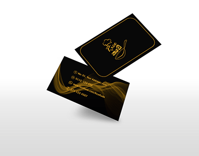 Business card design for a restaurant