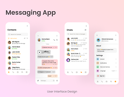 Messaging App UI Concept