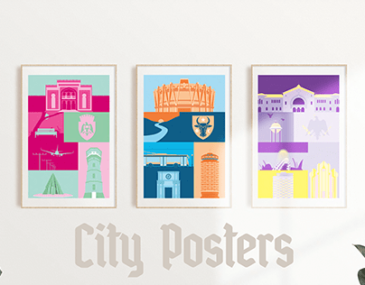 City Posters / Vector Illustrations