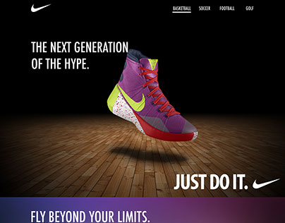 Nike Mockup website