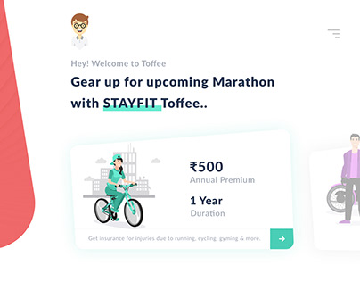 Toffee - Landing page design