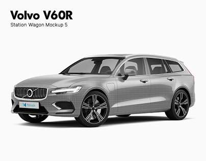 Volvo V60R - Station Wagon Mockup