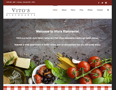 Vito's Ristorante Website