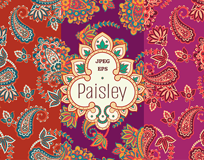 Fabric pailey vector pattens