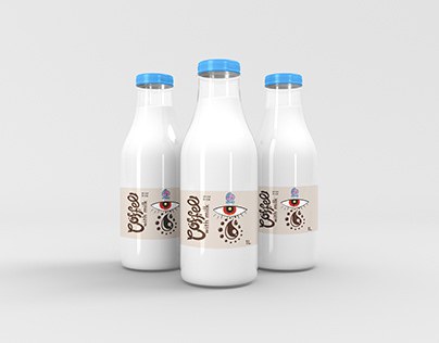 Süt Şişesi Etiket Tasarımı / Milk Bottle Label Design