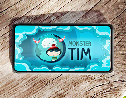 UI & Game Art. Monster Tim, casual puzzle game.