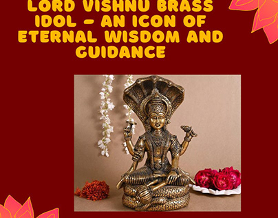 Sacred Splendor: Lord Vishnu Brass Idol