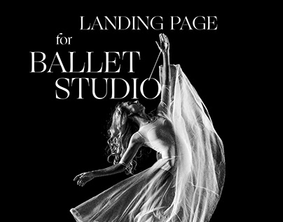 Landing page for ballet studio/Сайт для балетной студии