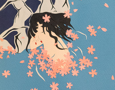 Girl with sakuras