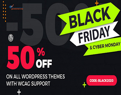 Black Friday SALE. WordPress themes 50% OFF.