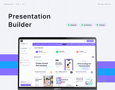 Apitch – Presentation Builder Dashboard