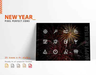 New Year Icon pack