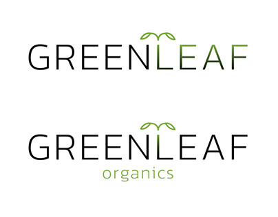 Greenleaf organics visual identity