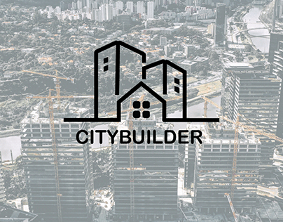 city builder Construction Logo