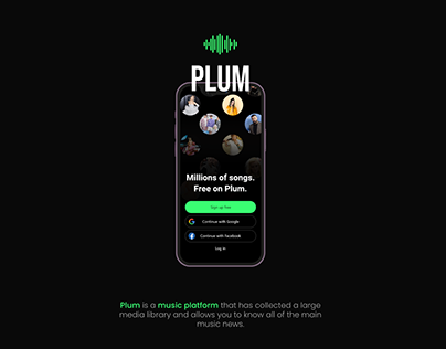 Project thumbnail - Plum Music App