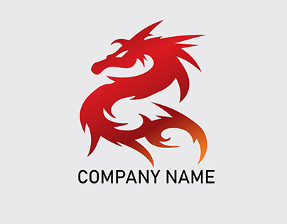 Dragon design logo