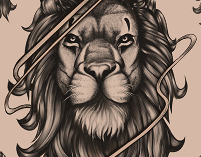 Lion Art Tattoo