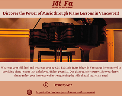 Piano Lessons in North Vancouver