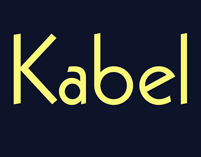 Kabel: A Font Study
