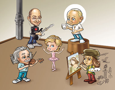 Caricaturas para Campaña de Educación del MALI