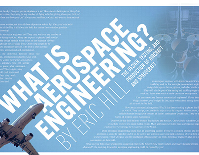 Aerospace Engineering Magazine Layout