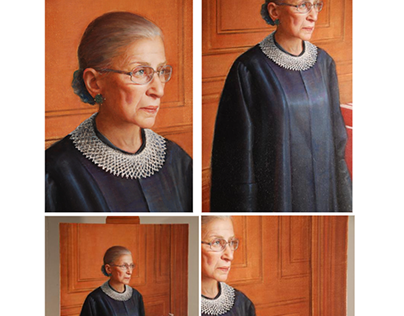 Conservation Treatment: Portrait of Ruth Bader Ginsburg