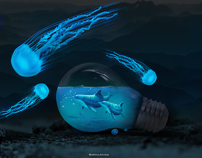 Bulb and jellyfishes