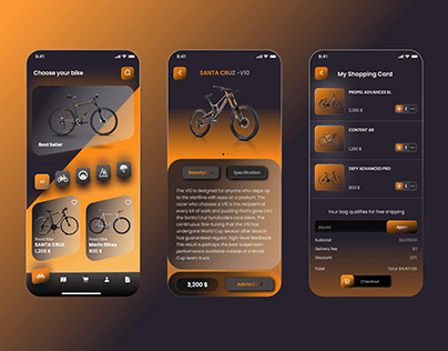 Bike Shop App,UI Design