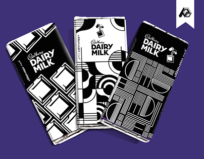 Cadbury bars packaging " Using gestalt principles "
