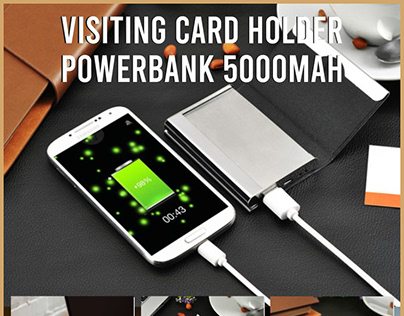 Buy Giftana Branded Visiting Card Holder with Power Ban