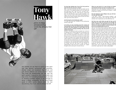 Skate magazine | exercise on layout & typography
