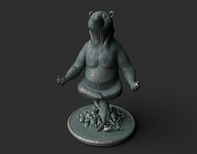 Meisō suru kuma (Meditating Bear)