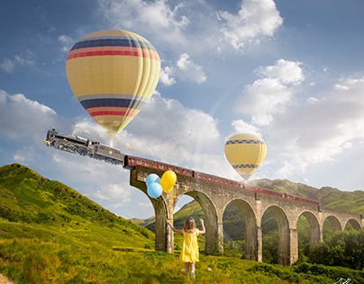 The balloon train