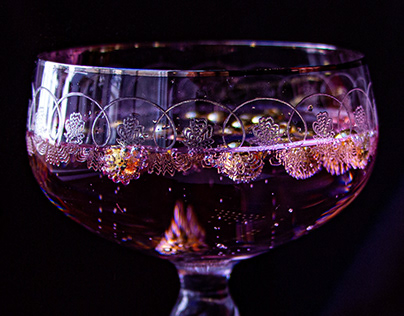 texture. a glass of champagne