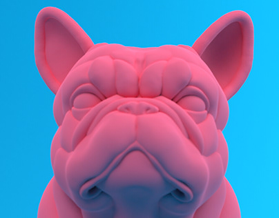 VR French bulldog Sculpt