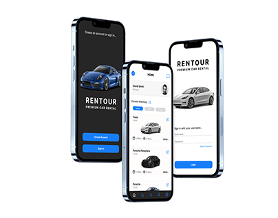 Car Rental App Mockup