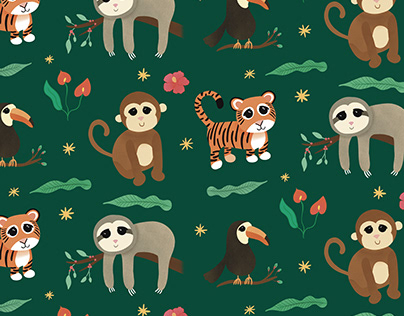 Jungle pattern for kids