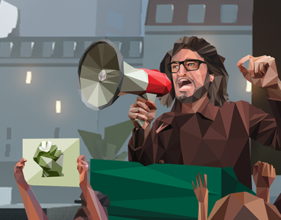 Artworks low poly for Orwell - Ignorance is Strength