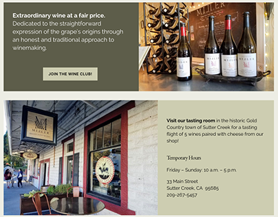 Miller Wine Works Website Redesign