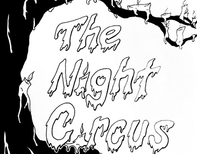 Hand-lettered The Night Circus Illustration