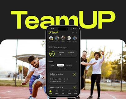 TeamUP – app design & branding