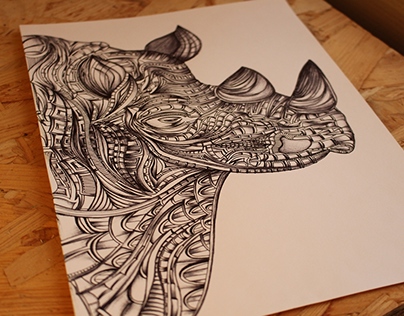 DrawINK Rhinoceros