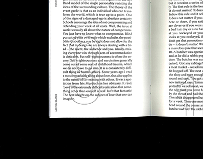 booklet design for Milton Glaser