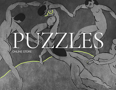 Online store. Art in puzzles