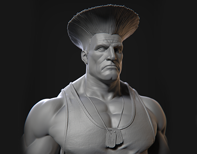 Guile bust fan art