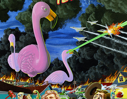 Attack of the Lawn Flamingos!