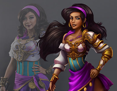 Warrior Esmeralda Concept Art & Cosplay